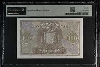 España 100 Pesetas 1940 PMG 66 EPQ