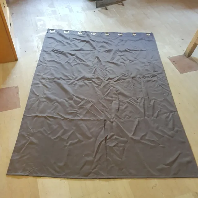 Tenda grigio antracite con occhielli