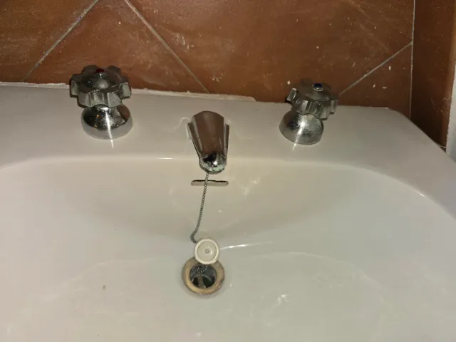 Lavabo pedestal Roca vintage monomando