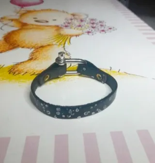 Bracciale Pelle Vera Chiusura Vite