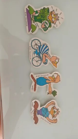 Pegatinas Buitres de Donuts 1987