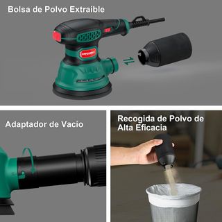 HYCHIKA Lijadora Madera, 300W Lijadora Eléctrica