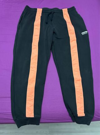 Conjunto Adidas Chándal Negro y Naranja
