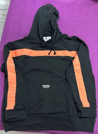 Conjunto Adidas Chándal Negro y Naranja
