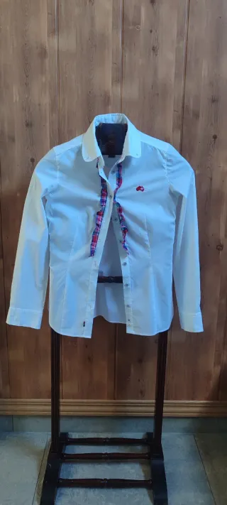 CAMISA MUJER ALTONA DOCK BLANCA RIBETES