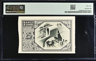 Billete 25 Pesetas España 1937 Bilbao PMG 55