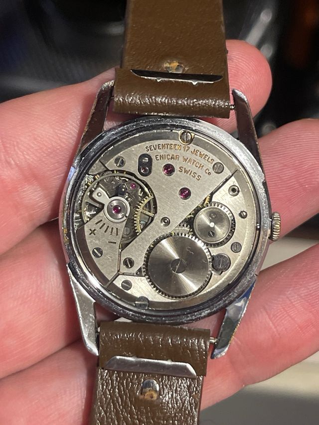 Reloj Enicar Ultrasonic 17 Jewels Antiguo