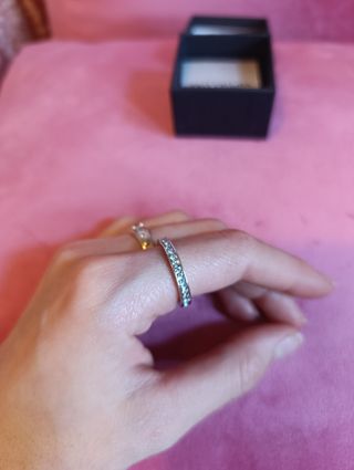 Anillo VIPDELUXE Cristales Swarovski Plata