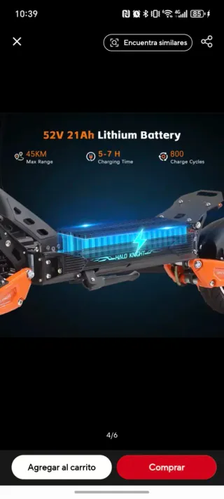 Patinete Eléctrico Halo Knight T102