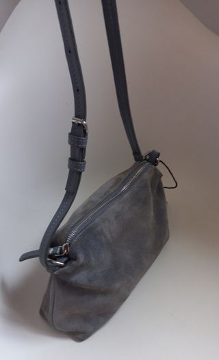 Bolso Parfois piel serraje azul/gris