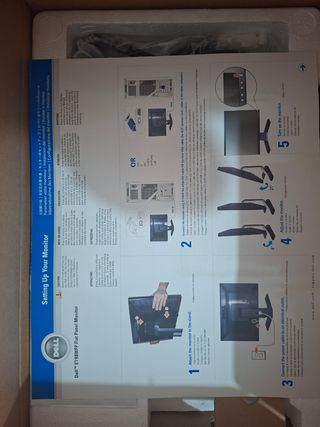 Monitor Dell Negro y Teclado Nuevo