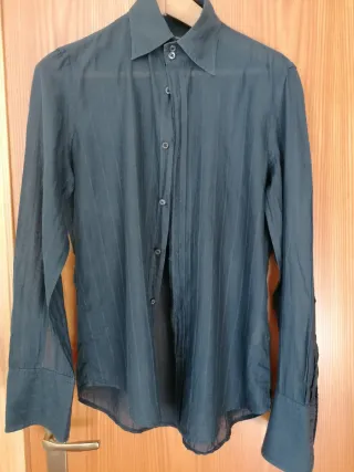 Camicia nera in cotone