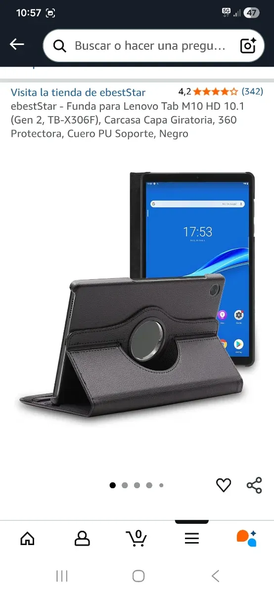 Tablet Lenovo Tab M10 HD Negra/Gris