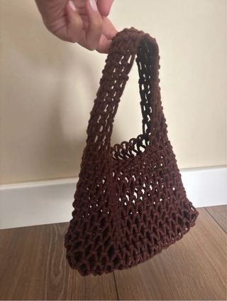 Mini bolso Zara marrón