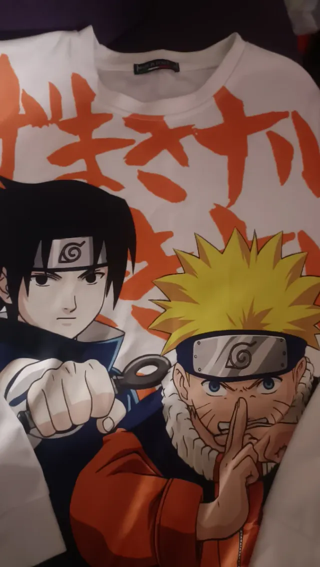 SUDADERA NARUTO UZUMAKI Y SASUKE UCHIHA