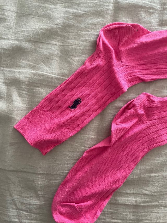 Calzettoni Ralph Lauren Rosa Taglia 43-44