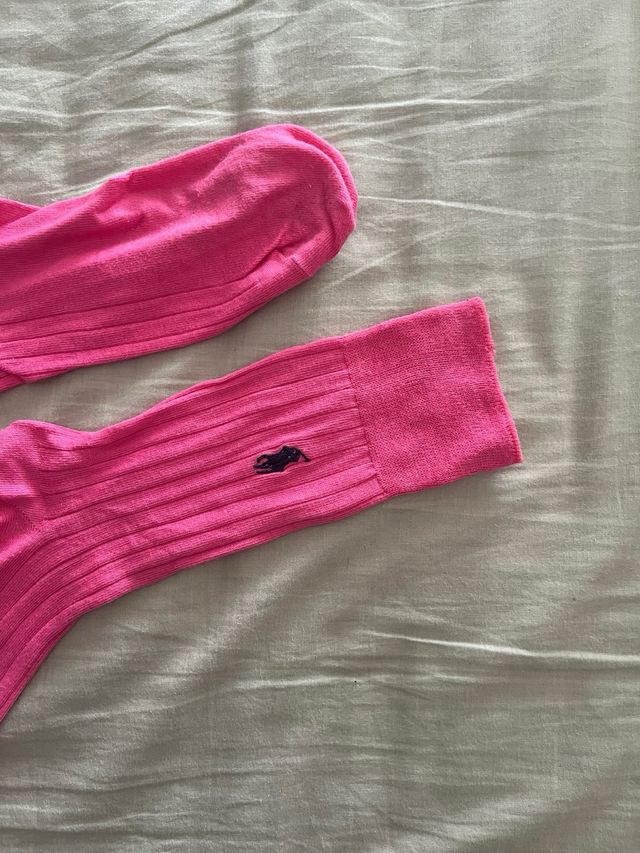 Calzettoni Ralph Lauren Rosa Taglia 43-44