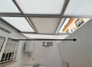 Cerramiento terraza 2,85m Se ve de desmontado