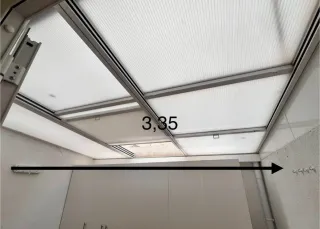 Cerramiento terraza 2,85m Se ve de desmontado