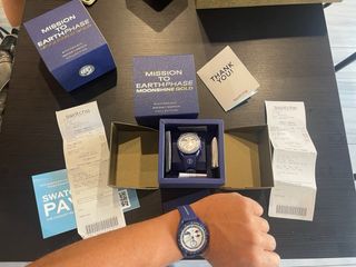 Swatch x Omega Moonshine Gold