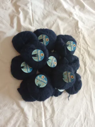 Lanas Nylgorina azul marino