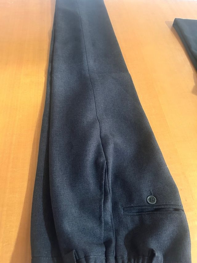 Pantalones de uniforme gris 8/10/12 largo/corto