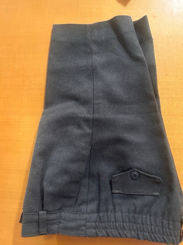 Pantalones de uniforme gris 8/10/12 largo/corto