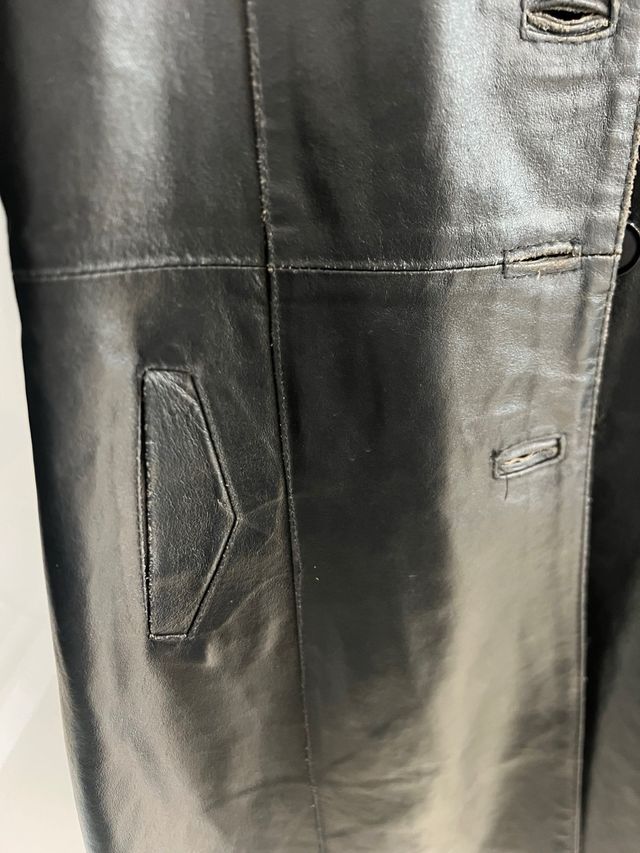 Giacca in vera pelle nera donna