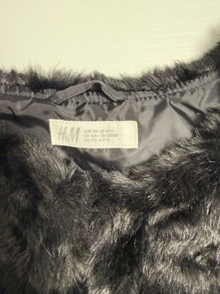 Chaleco pelo H&M negro