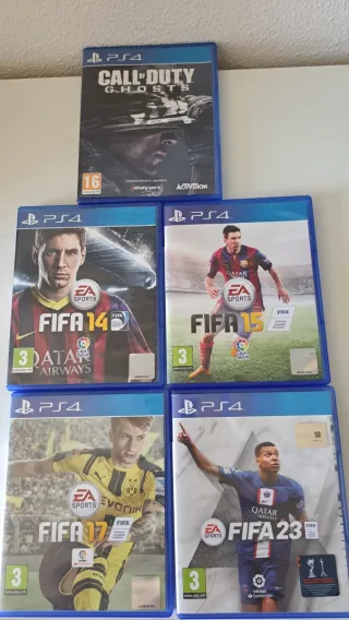 Juegos PS4: FIFA 14, 15, 17, 23 y Call of Duty