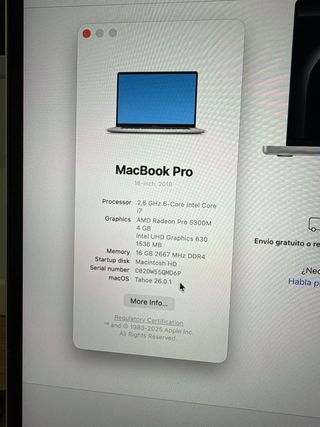 MacBook Pro 16 512GB 2021