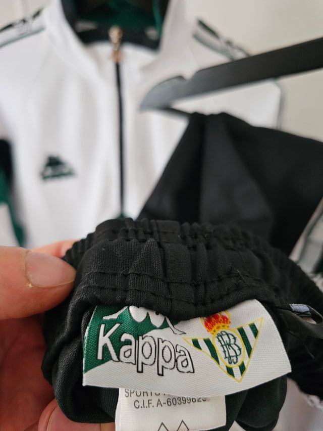 Chándal Kappa Betis Retro Verde y Blanco