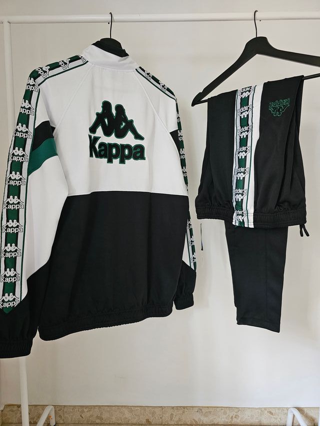 Chándal Kappa Betis Retro Verde y Blanco