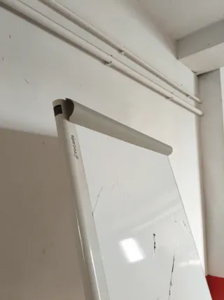 Pizarra de oficina con ruedas