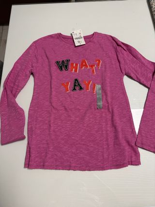 Camiseta fina niña WHAT? YAY!