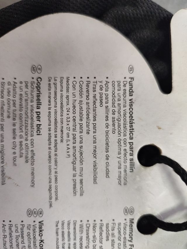 Funda sillín bici Crivit viscoelástica