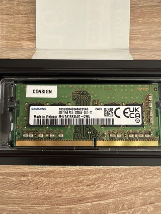 2 Samsung 8GB DDR4 SODIMM 3200MHz