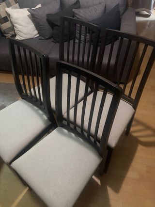 conjunto de 4 sillas de comedor Ikea 