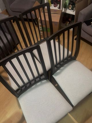 conjunto de 4 sillas de comedor Ikea 