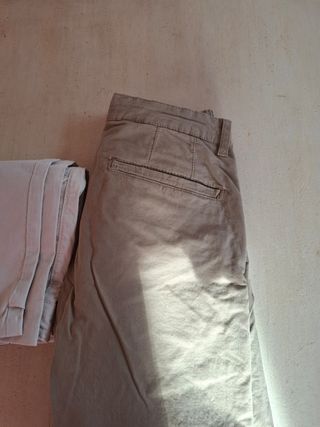 Pantalones chinos beige talla 36 skinny