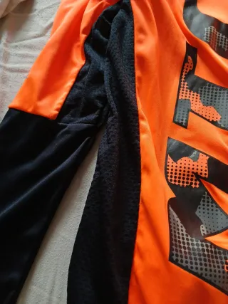 Chaqueta Ciclista Naranja y Negra