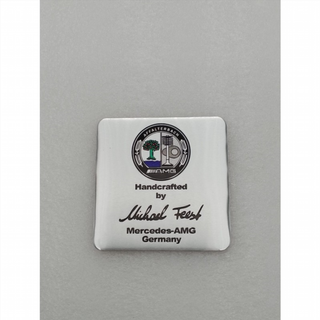 EMBLEMA MERCEDES AMG MICHAEL FEEST plata logo en