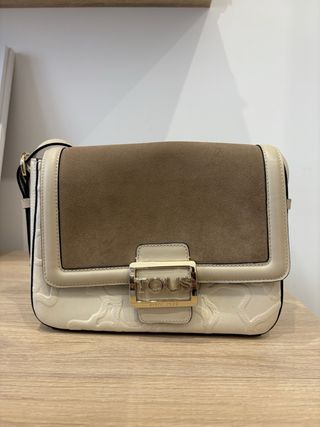 Bolso Tous Mediano Piel Beige y Marrón