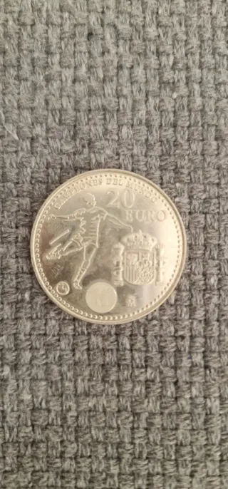 Moneda Plata 20 Euro Campeones del Mundo