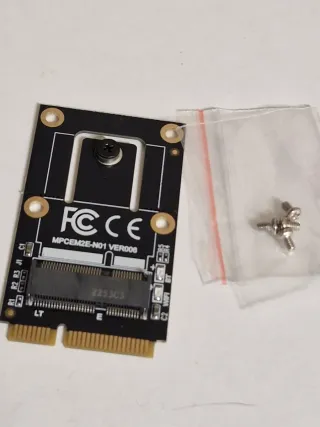 Scheda Wi-Fi 6E BT 5.3  da M.2 NGFF a mini pci