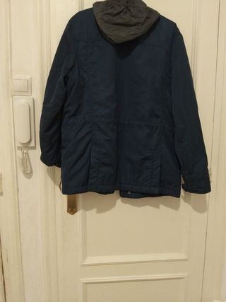 Chaqueta de invierno azul para hombre