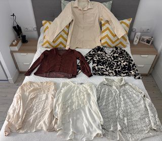 Lote 6 blusas y camisas mujer
