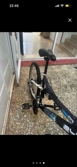 Bicicleta Montaña 24 Negra y Blanca