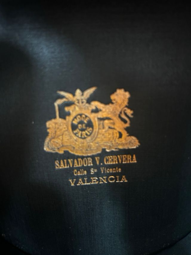 SOMBRERO DE COPA “SALVADOR V. CERVERA” VALENCIA