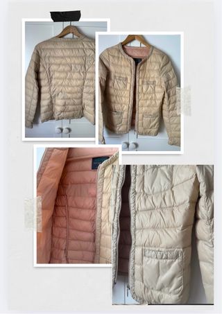 Chaqueta Benetton Plumas Ligero Talla 40